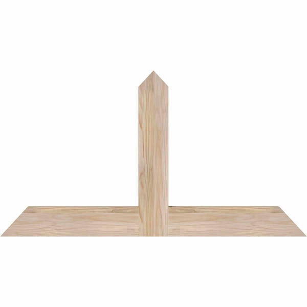 Ekena Millwork Portland Smooth Timber Gable Bracket, Douglas Fir, 36"W x 19"H x 1 1/2"D x 3 1/2"F, 13/12 Pitch GBW036X19X0204POR00SDF - main